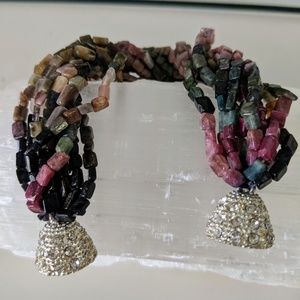 Gemstone necklace Multi color